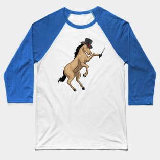 Horse Magician Magic wand Baseball T-Shirt